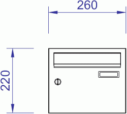 H260-2 Horizontal Mailbox