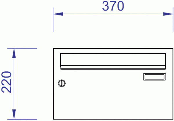 H370-2 Horizontal Mailbox