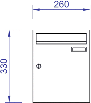 V260 Vertical Mailbox